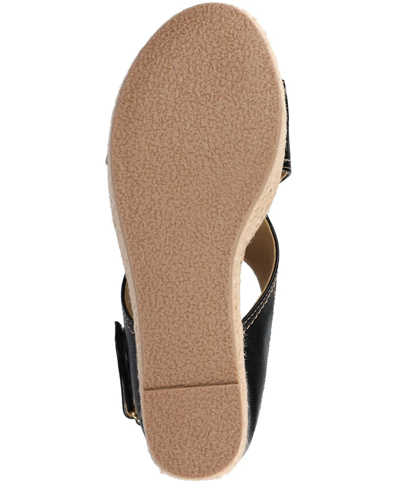 Journee Collection Women's Rayleigh Espadrille Wedge Sandals