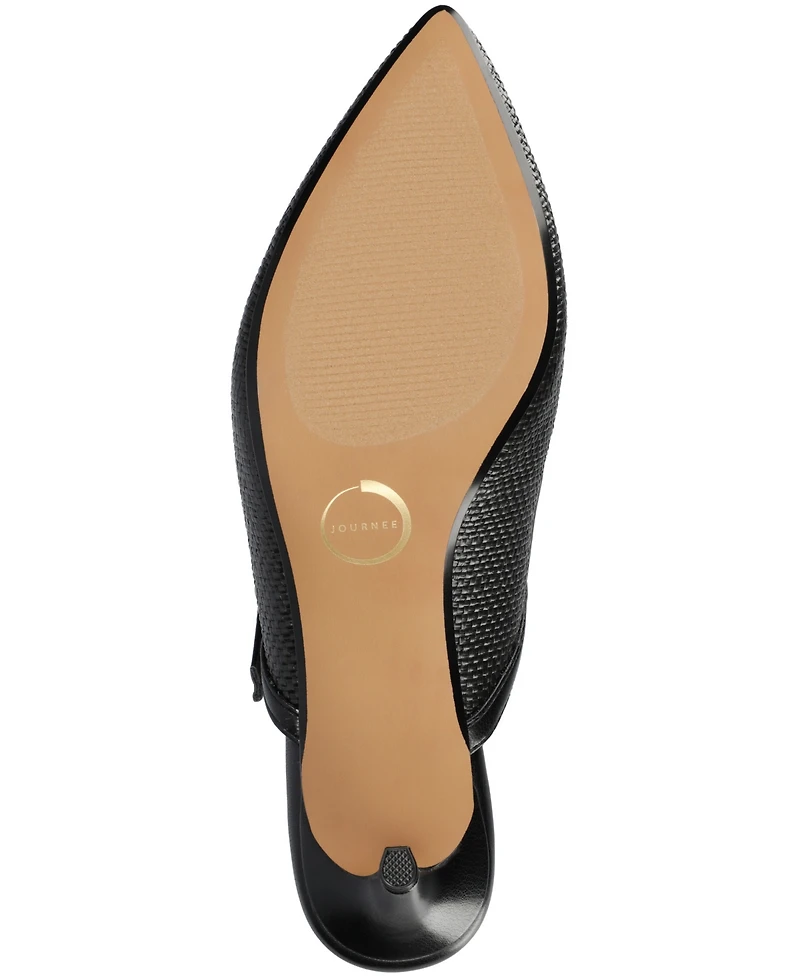 Journee Collection Women's Tiffee Pointed Toe Slip-On Pumps
