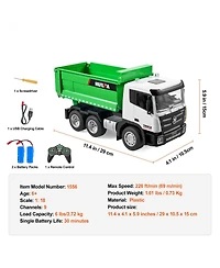 Hongge Remote Control Dump Truck Toy with 9 Channel Operation and 4WD Power