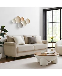 Danya B Savanna Earth Toned Connected Circle Metal Wall Art