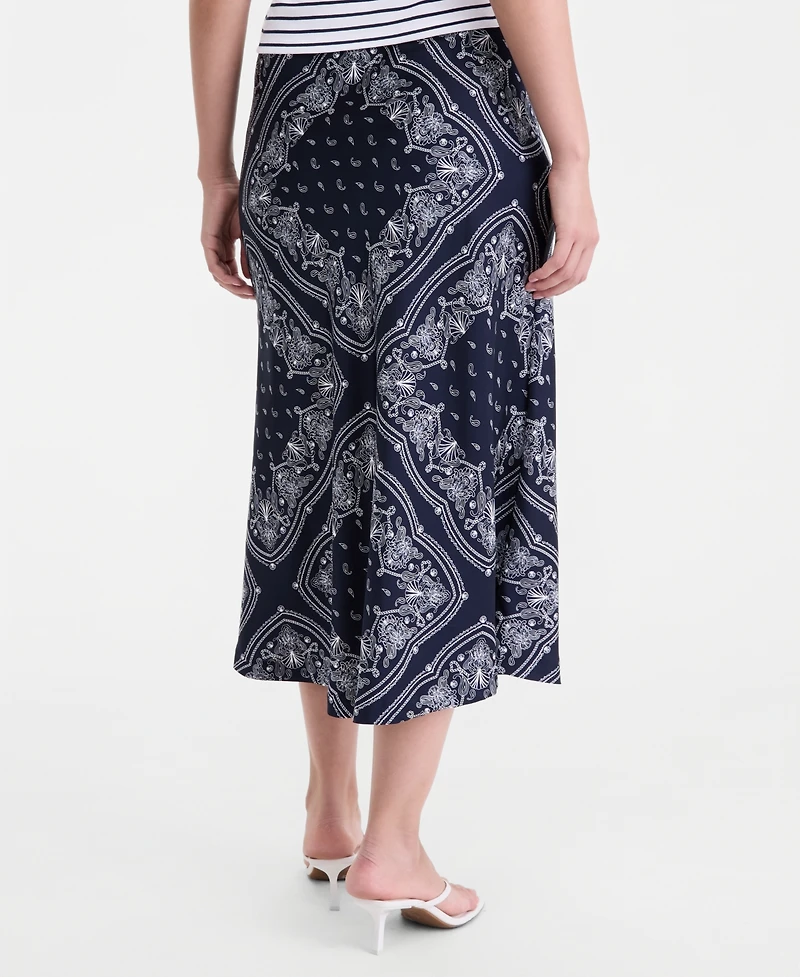 On 34th Women's Printed Midi Slip Skirt, Macy's Exclusive