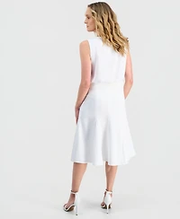 Kasper Women's Godet Back-Zip A-Line Skirt