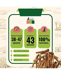 Natural Beef Bully Stick Dog Treats - 6" Jumbo (2-Pack)