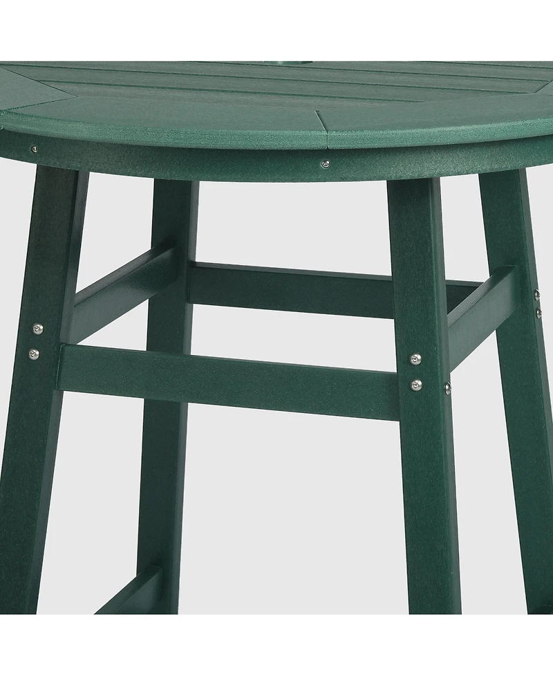 WestinTrends Outdoor 35" Hdpe Round Patio Bar Height Table