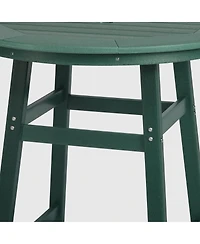 WestinTrends Outdoor 35" Hdpe Round Patio Bar Height Table