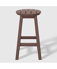 WestinTrends 24" Hdpe Outdoor Patio Round Counter Height Bar Stool