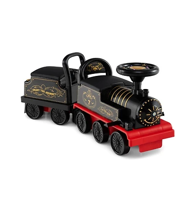 Hongge Electric Ride On Train with Detachable Carriage and Interactive Sounds for Kids