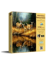 SunsOut Whitetail Reflections 550 piece Jigsaw Puzzle for Adults