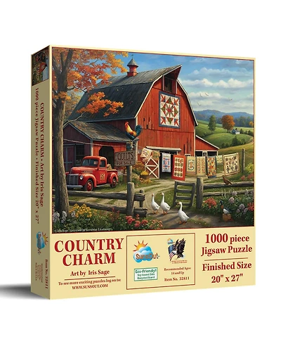 SunsOut Country Charm 1000 piece Jigsaw Puzzle for Adults