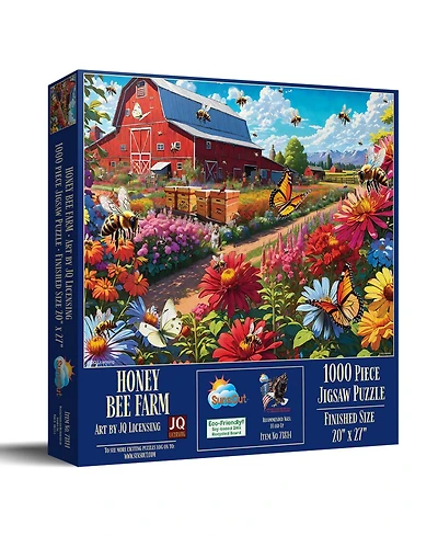 SunsOut Honey Bee Farm 1000 piece Jigsaw Puzzle for Adults