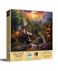SunsOut Village Train 1000 piece Jigsaw Puzzle for Adults