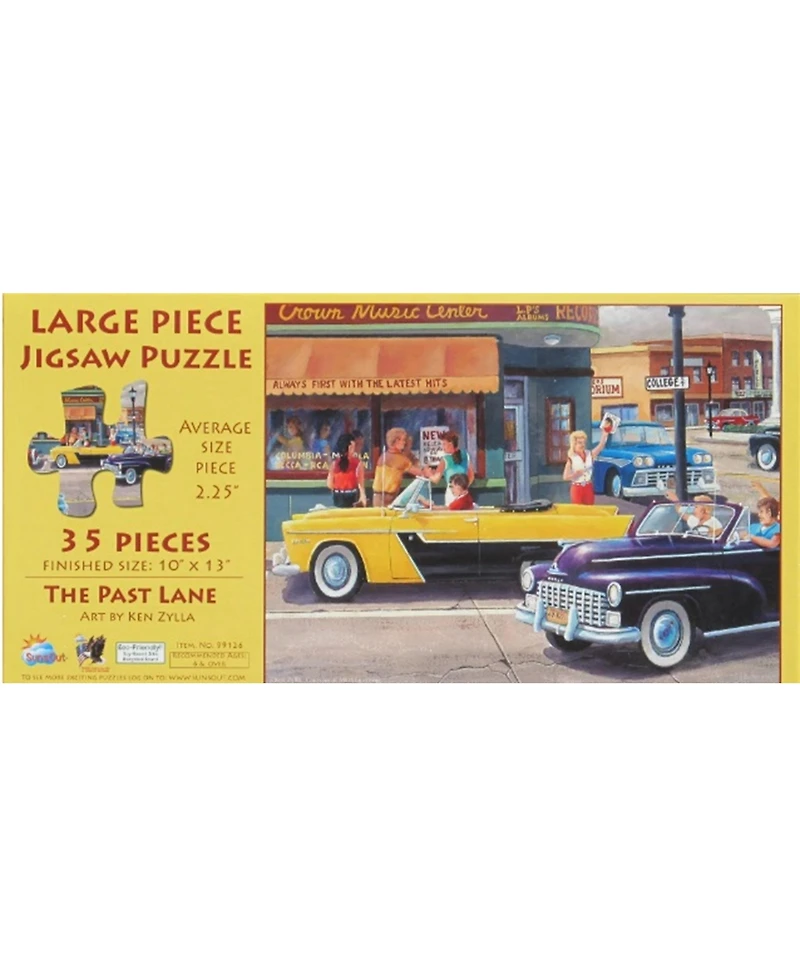 SunsOut The Past Lane 35 piece Jigsaw Puzzle for Adults