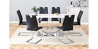 Black Pu Dining Chairs (Set of 4)