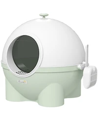 Aostirmotor Large Hooded Cat Litter Box with Lid