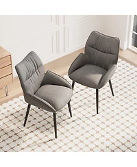 Streamdale Furniture Elegant Velvet Dining Chairs (Set of 2)