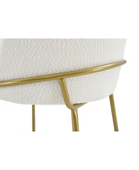 Modern Dining Chairs Set of 2, White and Brown, Comfort and Style