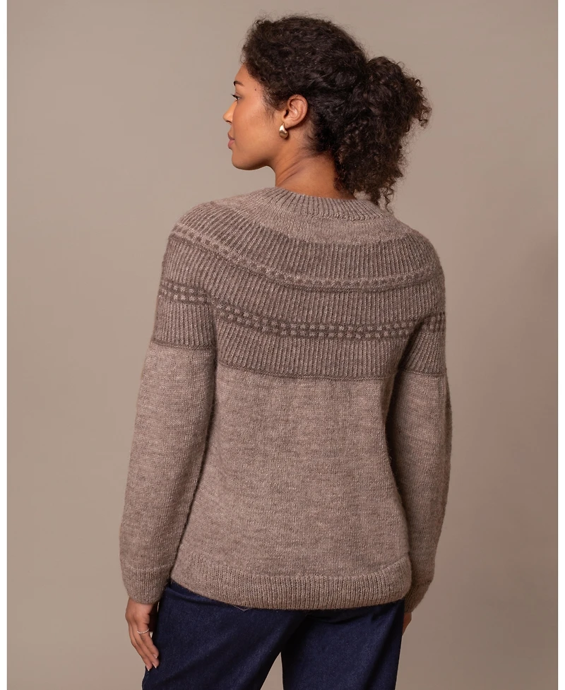 Celtic & Co. British Wool Yoke Pattern Sweater