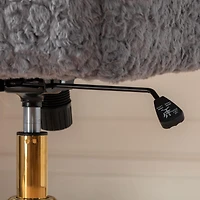 Simplie Fun Comforting Reclining Gaming Chair with Artificial Alpaca Wool
