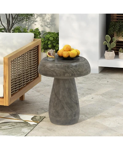 Streamdale Furniture Mgo Mushroom Side Table Wood-like texture