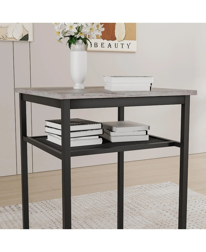 Streamdale Furniture Bar table, equipped with 2 bar stools, with backrest and partition