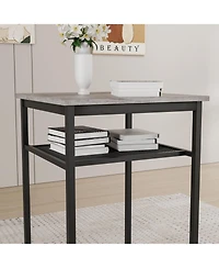 Streamdale Furniture Bar table, equipped with 2 bar stools, with backrest and partition