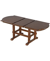 Streamdale Furniture Extendable Wood Dining Table Set with Bench & 4 Chairs