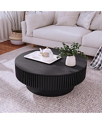 Streamdale Furniture 31.5" Round Coffee Table - Black