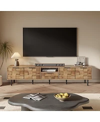 Streamdale Furniture 78" Tv Stand for 65-85 Inch Tv, Entertainment Center with Storage