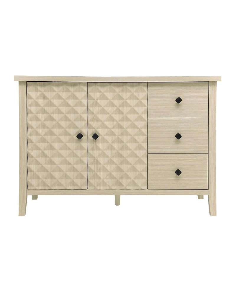Streamdale Modern 2 Door 3 Drawer Storage Cabinet