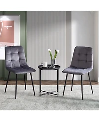 Streamdale Furniture Velvet Dining Chairs (Set of 2)