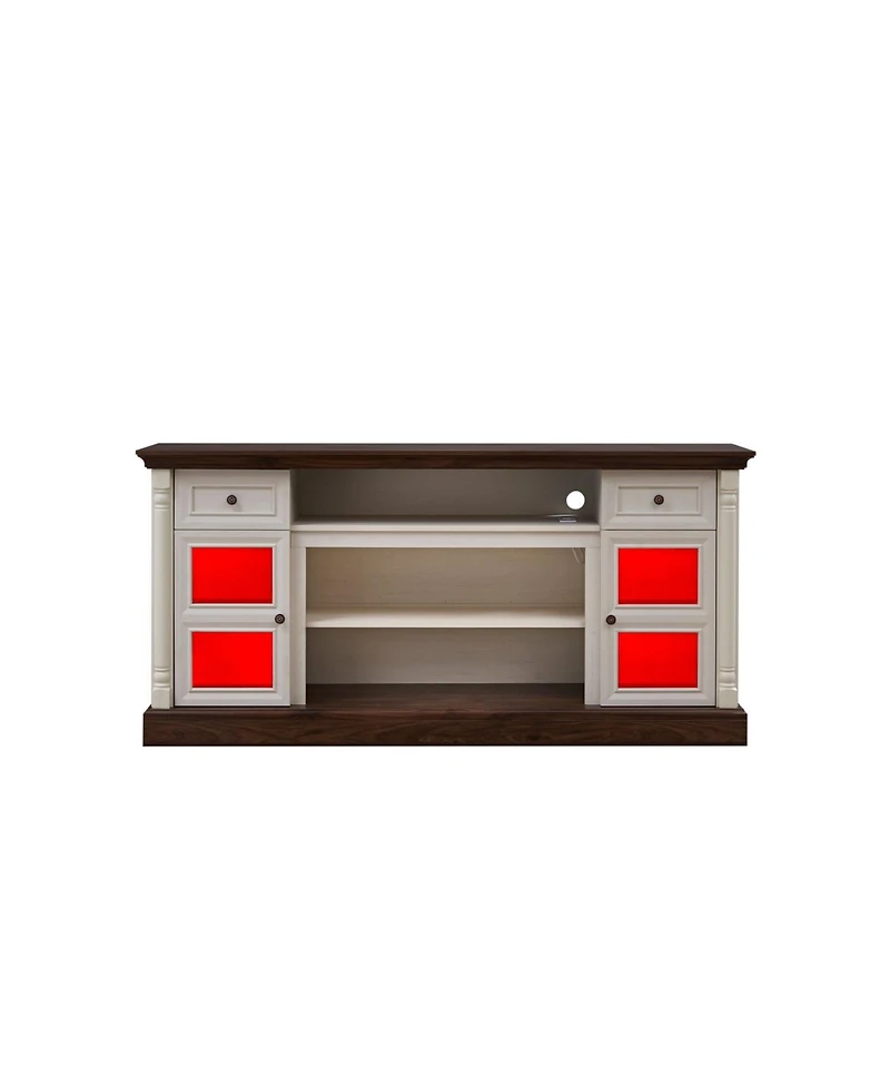 Streamdale Farmhouse Fireplace Tv Stand, 70-inch Entertainment Center with Led