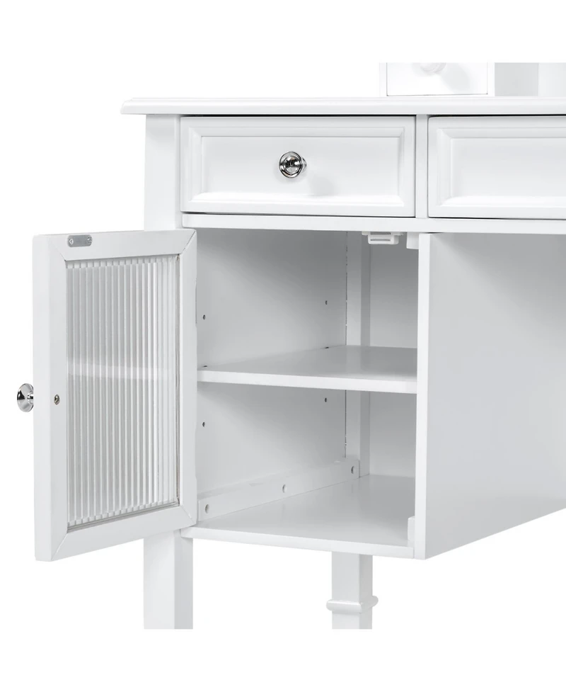 Streamdale Furniture Makeup Vanity Desk with Adjustable Mirror