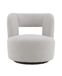 Streamdale Furniture Teddy Fabric Swivel Accent Chair for Living Room Bedroom