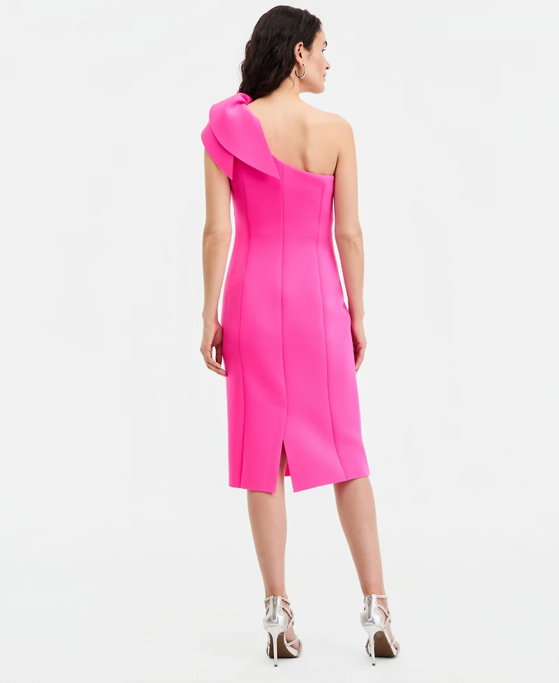 Eliza J Women's Ruffled One-Shoulder Sleeveless Dress