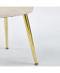 Streamdale Furniture Mid-Century Glass Top Dining Set