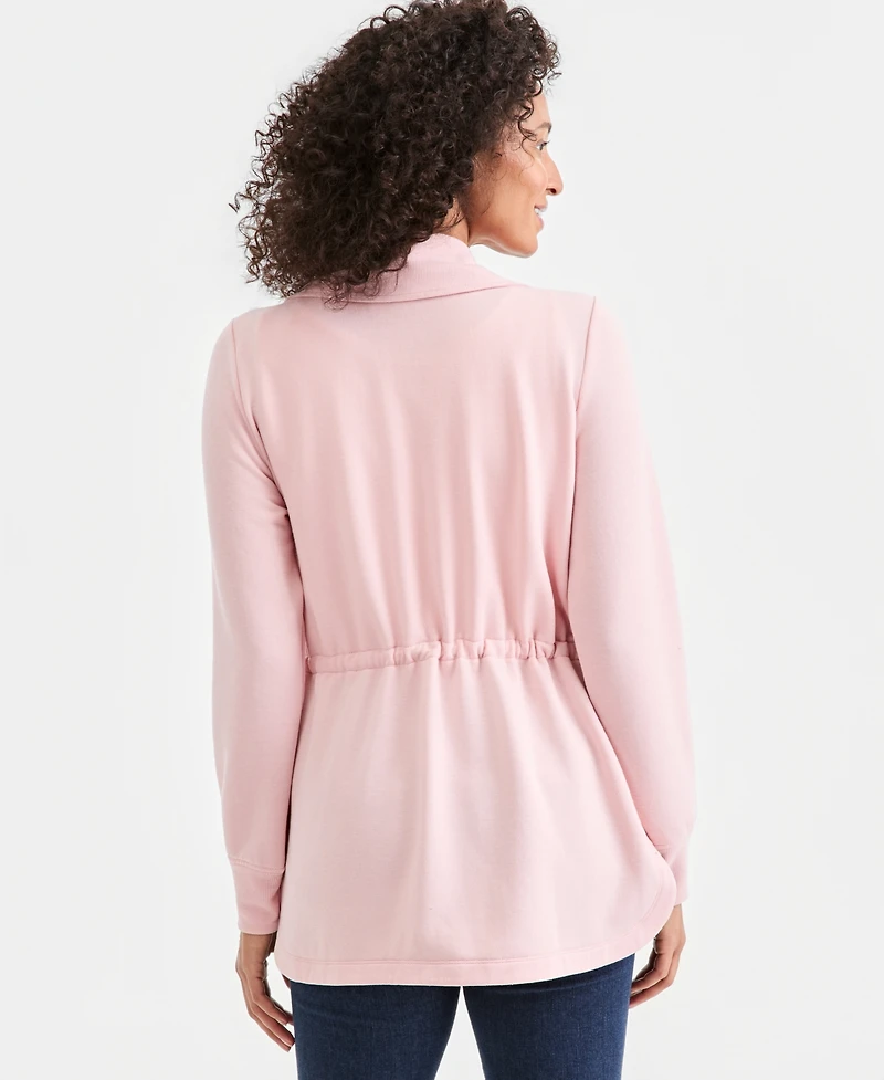 Style & Co Women's Luxsoft Fleece Knit Anorak Jacket, Macy's Exclusive