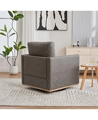 Streamdale Furniture 30.7" Swivel Accent Chair - Pu
