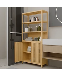 Streamdale Furniture 38-inch tall double-door high-capacity multi-scene use storage rack