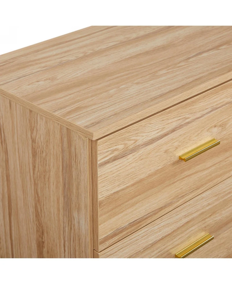 Streamdale Modern Natural 9-Drawer Dresser