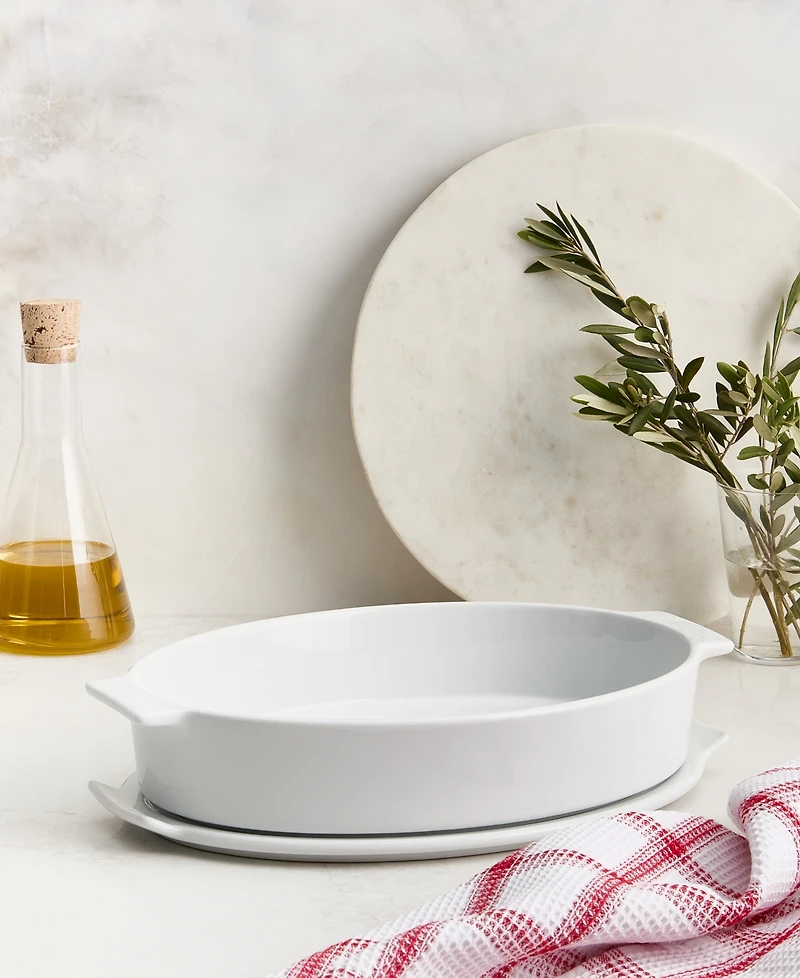 The Cellar James Ceramic Oval Baker With Lid, Macy's Exclusive