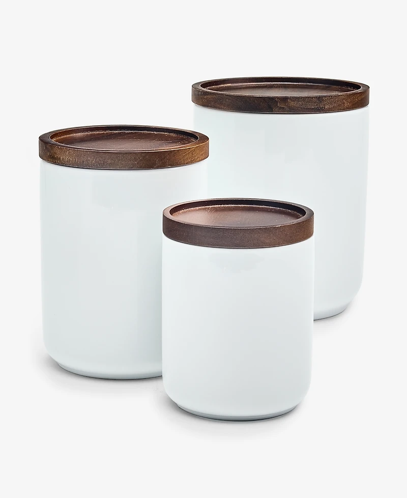 The Cellar James Ceramic Canisters, Set of 3, Macy's Exclusive