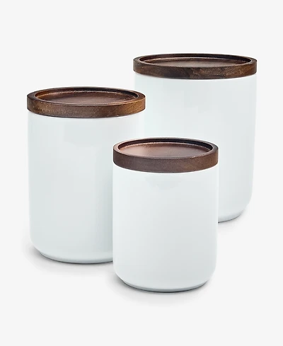 The Cellar James Ceramic Canisters, Set of 3, Macy's Exclusive
