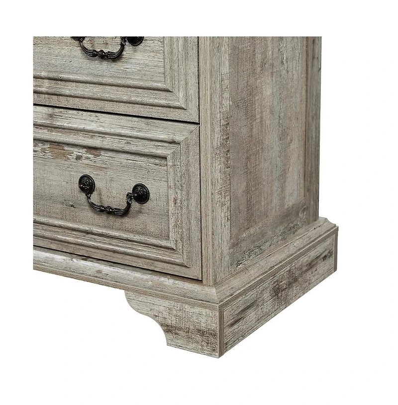 Streamdale Furniture Farmhouse Dresser 7 Drawers for Rustic Storage