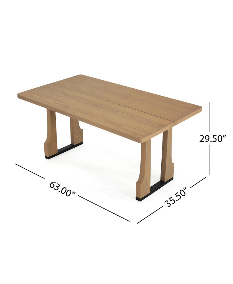 Streamdale Furniture 63" Rectangular Dining Table (Light Ash)