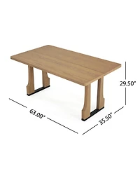 Streamdale Furniture 63" Rectangular Dining Table (Light Ash)