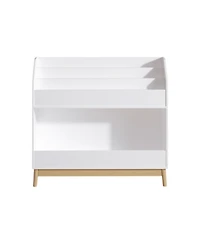 Streamdale Furniture Toddler Book Display Shelf, Wooden Kids Bookcase, White