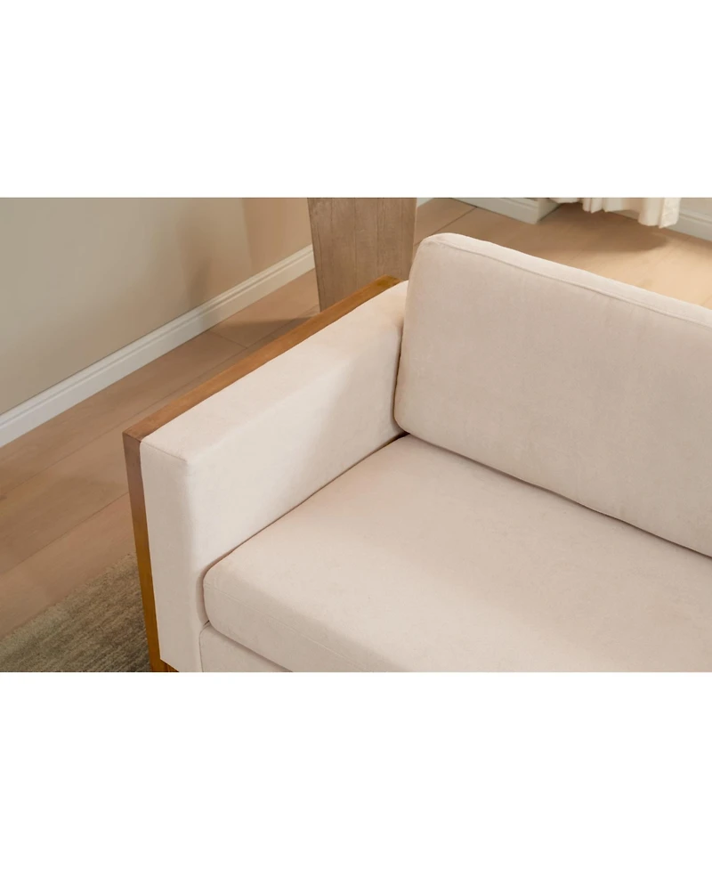 Streamdale + 79" Solid Wood Modern Design Sofa