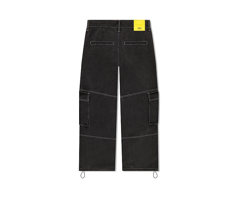 WeSC Men's Baggy Denim Cargo Pants