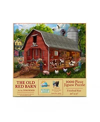 SunsOut The Old Red Barn piece Jigsaw Puzzle for Adults
