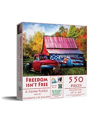SunsOut Freedom Isn't Free 550 piece Jigsaw Puzzle for Adults Fourth of July